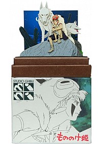 Mini Paper-Kit Miniatuart #140 Par Sankei - Ghibli Princesse Mononoke Night Of Decision